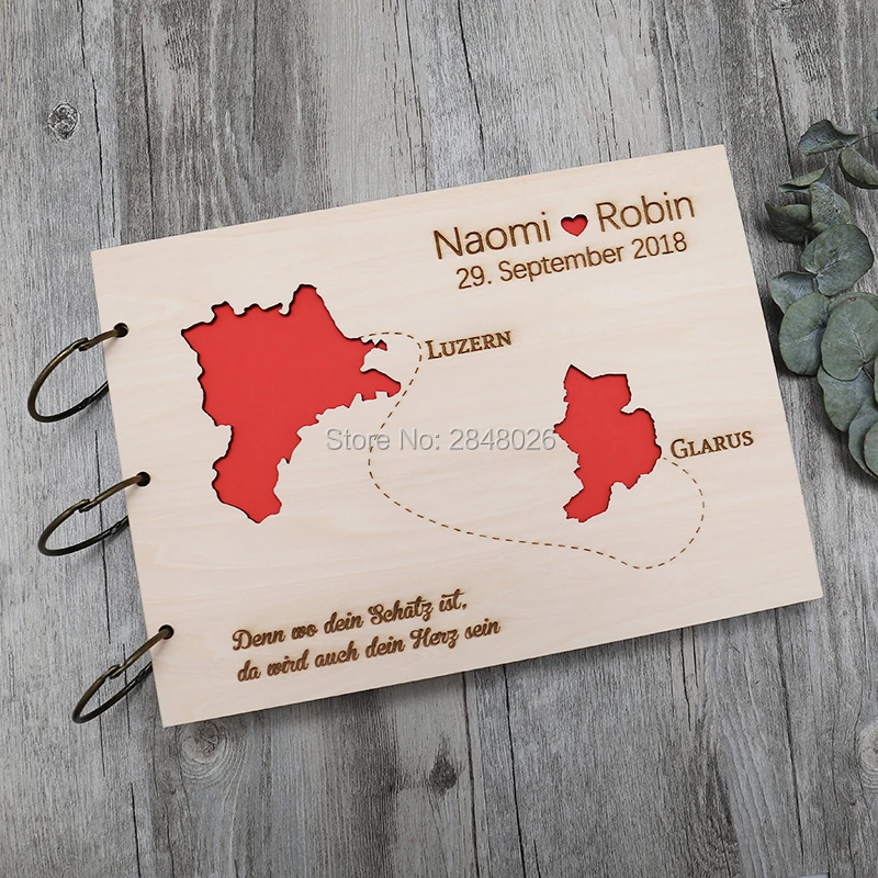 Custom Photo Book - Libro de invitados de boda personalizado