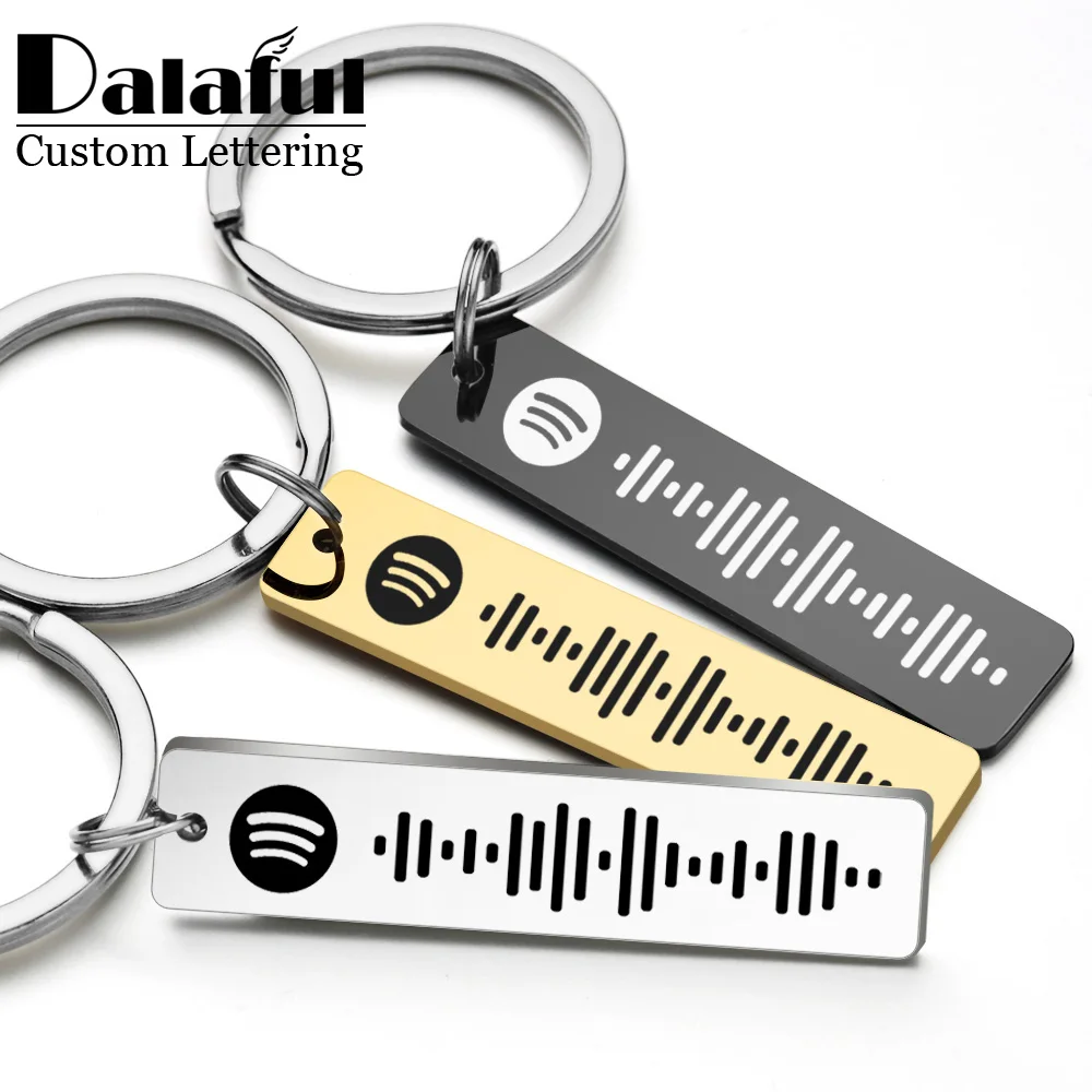Initial Ring Custom - LLavero de código Spotify personalizado, nombre