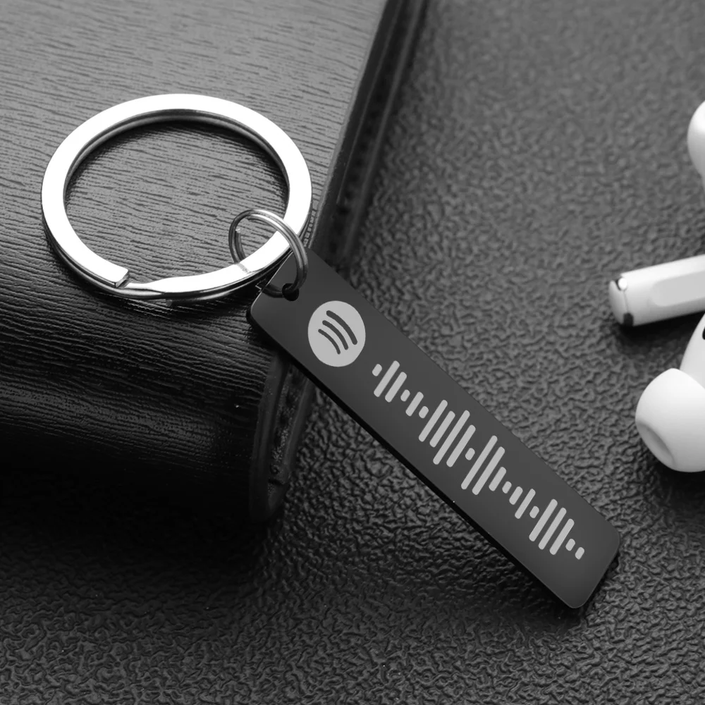 LLavero de código Spotify pers - Initial Ring Custom reseña y precio