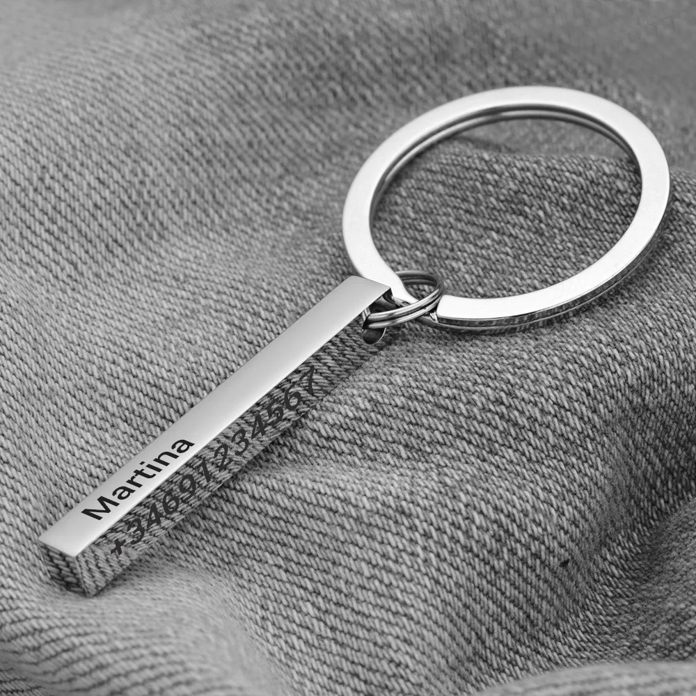 Llavero de barra 3D personaliz - Initial Ring Custom reseña y precio