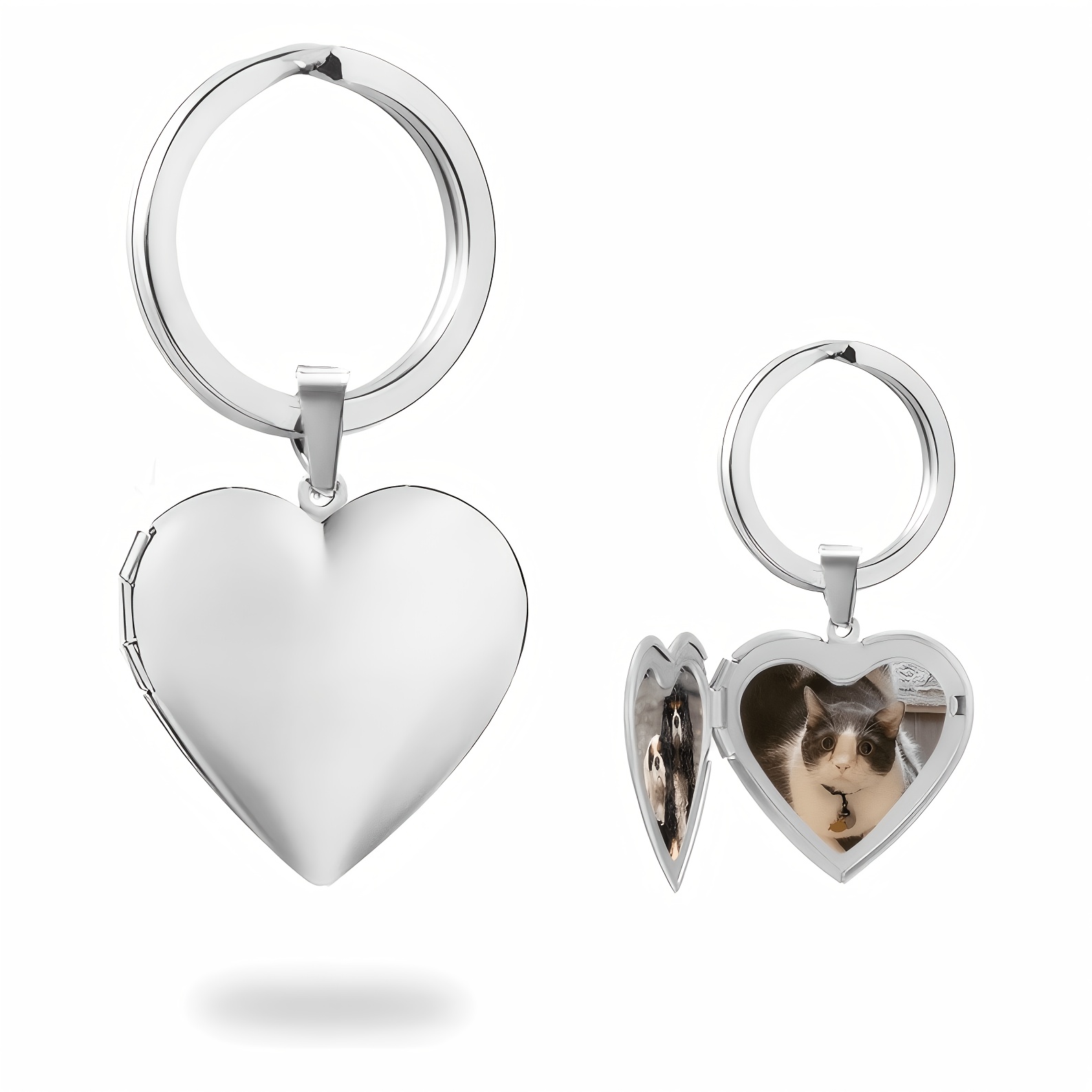 Llavero con Marco de Corazón p - Initial Ring Custom reseña y precio
